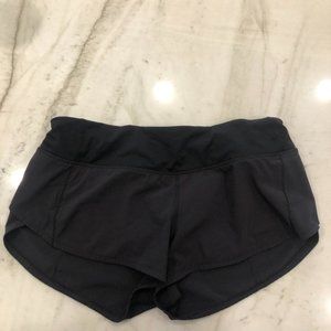 Black Speed Up Lululemon Shorts